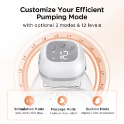 BPA-free USB Portable 2Pcs Electric Breast Pumps Hands Free Wearable Breast Pump Silent Comfort Breast Milk Extractor Collector