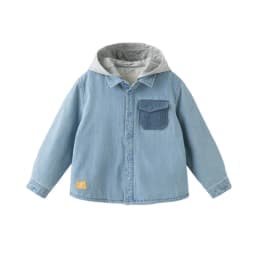 Dave Bella Boys Winter Autumn Jeans Shirt Jacket for Children Warm Velvet Thicken Hooded Coats Kids Outwear Clothing DK4254291