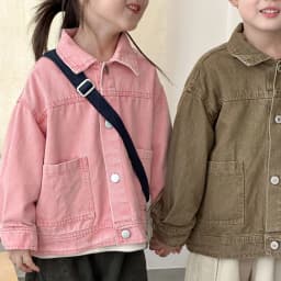 2026 Autumn New Children Long Sleeve Coat Solid Girls Loose Denim Jacket Boys Fashion Casual Cardigan Baby Tops Kids Clothes