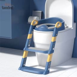 Toddler Toilet Training Seat with Step Lad | Adjustable Height Potty Training Chair for Kids, Anti-Slip & Easy to Clean