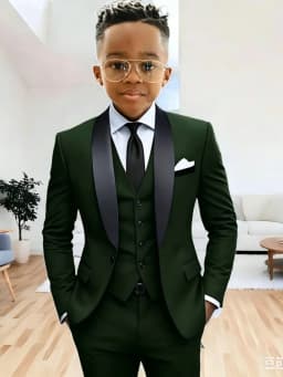 New Arrival Boys Formal Suit Set 3 Pieces Jacket Vest Pants Wedding Tuxedo Kids Shawl Lapel Slim Fit Suits For Birthday 2-20T