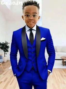New Arrival Boys Formal Suit Set 3 Pieces Jacket Vest Pants Wedding Tuxedo Kids Shawl Lapel Slim Fit Suits For Birthday 2-20T