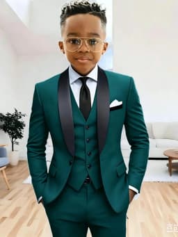 New Arrival Boys Formal Suit Set 3 Pieces Jacket Vest Pants Wedding Tuxedo Kids Shawl Lapel Slim Fit Suits For Birthday 2-20T