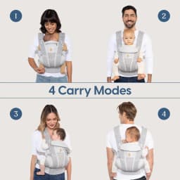 Egobaby All Carry Positions Breathable mesh baby carrier, enhancing lumbar support and airflow (7-45 pounds)