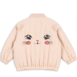 -Cute Fruit Kitten Candy Pattern Embroidered Winter Coat Zipper Baseball Jacket for Children Back Printed 2026 New Children Coat