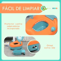 Zonekiz Portable Baby Potty for 6-36 Months with Lid 35.6X35.7X22.2 cm Blue