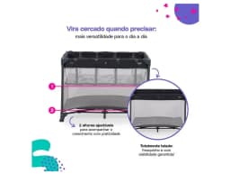 Cosco Kids Cozzy Portable Crib up to 18kg Gray