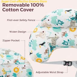 Wider Feeding Pillows Breastfeeding Nursing Support Pillow for Mom Baby Hand-Free Easier Feeding Comfortable Postpartum Recovery