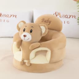 New Learning Seat Cushion for Babies Seat Training Correction of Sitting Posture Cartoon Plush Anti Fall Aged 4 To 9 Months