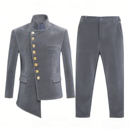 New African Boys Suits 2 Pieces Birthday Party Wear Long Sleeved Slim Fit Suit Set Wedding Guest Clothes Plus Size Tuxedo 2-20T