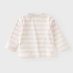 Dave Bella Pure Cotton T-shirt for Children Striped Pullover Top Casual Girls Bottom Top Fashion Soft Butterfly Print DB3262931