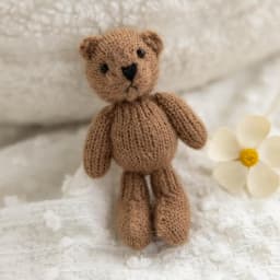 Handmade Crochet Teddy Bear Newborn Photography Props, Cute Crochet Knitted Photography Props for Baby Accessories for Posing