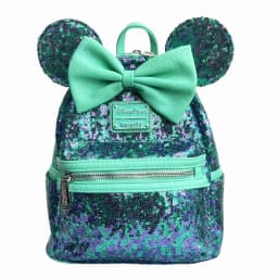 Loungefly Disney Mickey Mouse Ear Pu Leather Women's Backpack Castle Cosplay Leisure Travel Bag Mini Children's Schoolbag