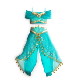 Muababy Jasmine Aladdin Princess Dress for Girls Cosplay Costume Birthday Party Fancy Outfit Toddler Kids Fairy Tale Vestid0