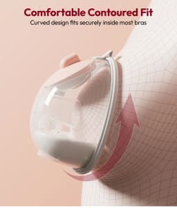 NCVI Electric Breast Pump, with Wearable Cups,4 Modes 9 Levels,Quiet & Portable Rechargeable for Breastfeeding Moms