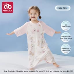 AIBEDILA Class A Modal Baby Sleep Sack Summer Thin Newborn Nightgown All Season Toddler Anti-Kick Sleeping Jumpsuit