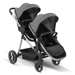 NEW Lightweight Twin Stroller Foldable Double Seat Stroller Portable Twin Multifunctional Stroller Can Be Taken On Board