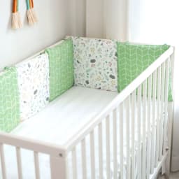 6pcs Baby Bumpers for Crib 30x30cm Cartoon Bedding Set Protector for Infant Boys Girls Nursery Furniture Kids Cot Bed