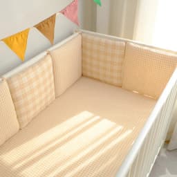 6pcs Baby Bumpers for Crib 30x30cm Cartoon Bedding Set Protector for Infant Boys Girls Nursery Furniture Kids Cot Bed