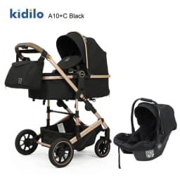 2025 New High-view Baby Stroller Car Seat Can Sit and Lie Down Two-way Baby Carrier Three-in-one Baby Stroller Artifact