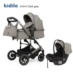 2025 New High-view Baby Stroller Car Seat Can Sit and Lie Down Two-way Baby Carrier Three-in-one Baby Stroller Artifact
