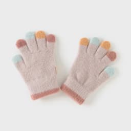 Dave Bella Girls Finger Gloves Winter Autumn Baby Kids Plush Thickened Gloves Toddler Warmth Outerwear Children Gloves DB4254631