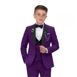 Hot-Selling Boy Birthday Suit Classic Ring Bearer Suit For Children Clothing Performance Suit Includes Jacket Trousers Vest