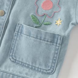 Dave Bella Children Denim Jacket Autumn Spring Girl Long Sleeve Cowboy Coat Baby Fashion Casual Outerwear Kids Clothes DB1260336