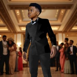 Fashion Contrast Color Children's Suit 2 Piece Double Breasted Outfit Formal Wedding Party Prom Boys Suits (Blazer+Pants)
