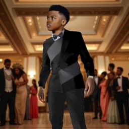Fashion Contrast Color Children's Suit 2 Piece Double Breasted Outfit Formal Wedding Party Prom Boys Suits (Blazer+Pants)