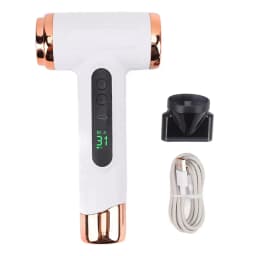 Portable Hair Dryer USB Charging Hot and Cold Air Hair Dryer Cordless Lightweight with Nozzle for Travel Student Dormitory