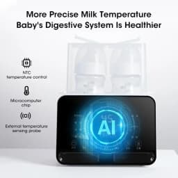 2 in1 Baby Bottle Warmer and Sterilizer Automatic Smart Temperature Control Milk Warmer Disinfection