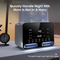 2 in1 Baby Bottle Warmer and Sterilizer Automatic Smart Temperature Control Milk Warmer Disinfection
