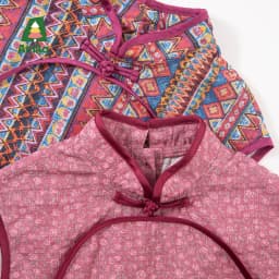 Amila 2026 Summer New Girls' Dress, New Chinese Style Retro Pattern Pan Buckle Stand Up Collar Cheongsam Skirt