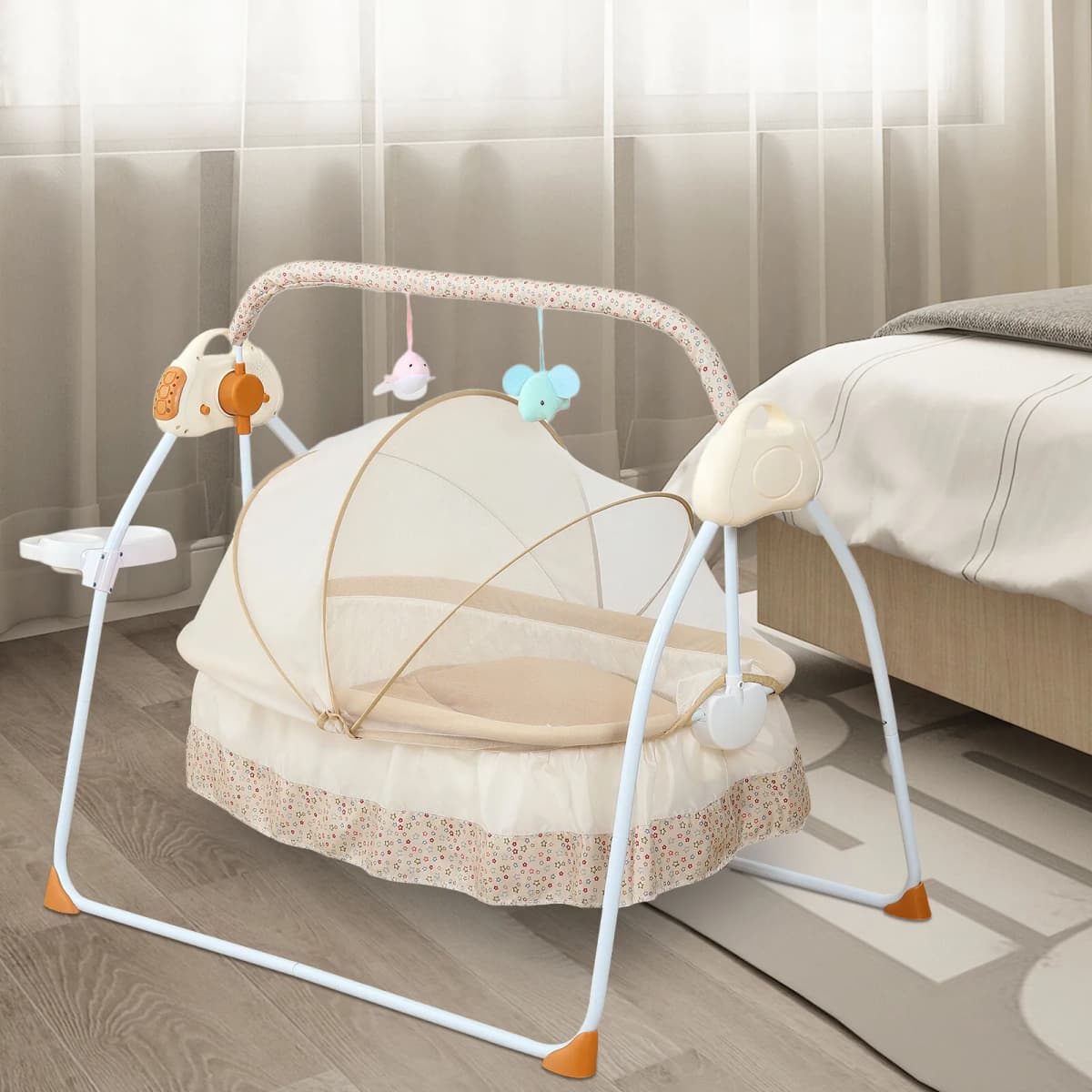 Auto Electric Baby Cradle Crib Kids' Auto Swing Bed Baby Swing Bed