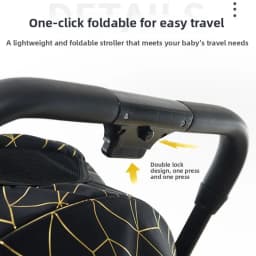 Twin Baby Stroller High View Detachable Stroller Foldable and Lightweight Stroller with Sitting and Lying Function
