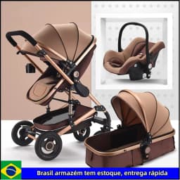 3 in 1 baby stroller Luxury High Landscape baby pram portable baby pushchair multifunctional Newborn Carriage double faced