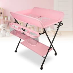 Newborn baby folding diaper Table with Storage basket-seven colors available