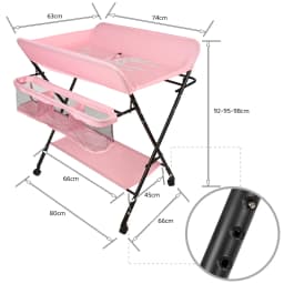 Newborn baby folding diaper Table with Storage basket-seven colors available