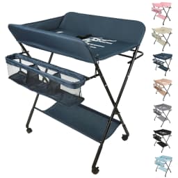 Newborn baby folding diaper Table with Storage basket-seven colors available