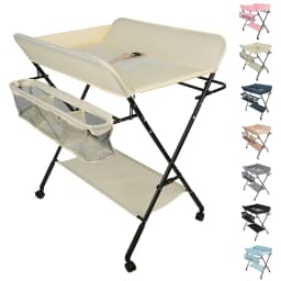 Newborn baby folding diaper Table with Storage basket-seven colors available