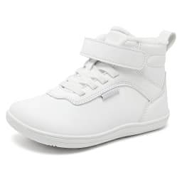 HOBIBEAR Kids Winter Barefoot Shoes Little/Big/Kid Wide Toe Box Warm Faux Fur Lined Ankle Hook-Loop Sneakers