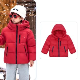Children Boys Winter Duck Down Jackets Windproof Hooded Thick Warm Kids Boys Outerwear Coat Junior Boys Zipper Ski Coat Outfits