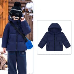 Children Boys Winter Duck Down Jackets Windproof Hooded Thick Warm Kids Boys Outerwear Coat Junior Boys Zipper Ski Coat Outfits