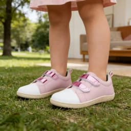 ZZFABER Soft Fiber Leather Casual Shoes Flixible Barefoot Sneakers for Boys
