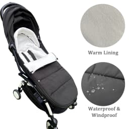 Universal Stroller Footmuff, Fits YOYO /YOYO2/ YOYO3 & Bugaboo All Series, Waterproof Fabric, Foldable Washable