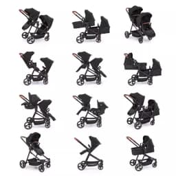Twin Stroller 3in1 with Car Seats. Can Be Taken on Board An Airplane. Can Be Disassembled Into A Lightweight Baby Stroller
