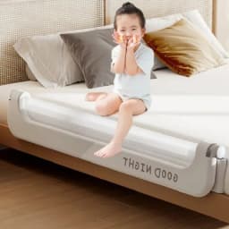 IMBABY Folding Bed Rail for Toddlers,Baby Bed Rail Guard with Reinforced Anchor Safety System,Fit Bunk,Full Size,Queen,King,Twin