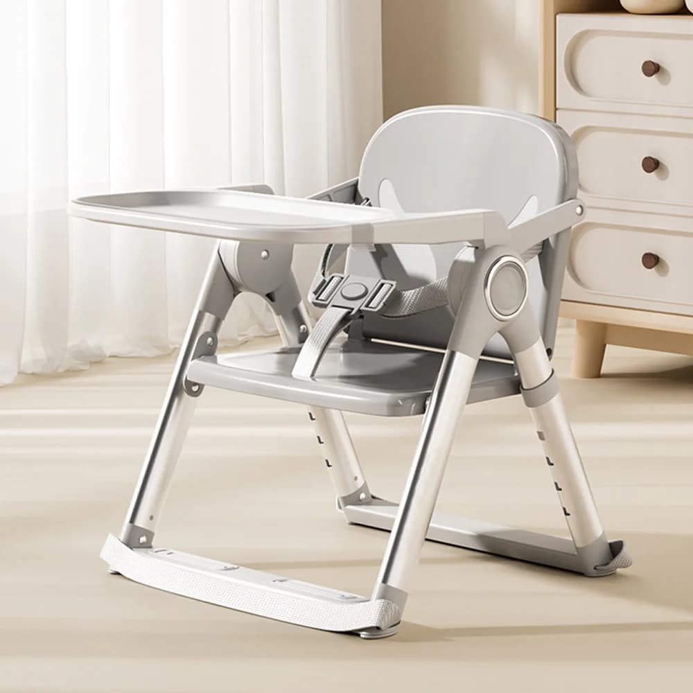 Baby Folding Booster Seat High Chair For Dining, Baby Toddler Portable Feeding Seat for Children 6 Months to 3 Years Approx