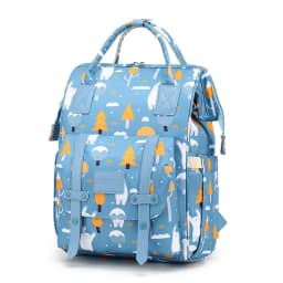 Baby Nappy Bag Mummy Bag Backpack Waterproof Storage Handbag Outdoor Travel Mommy Maternity Bag For Baby Stuff 2 Layer Gray